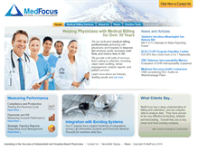 Tablet Screenshot of medfocusrcm.com
